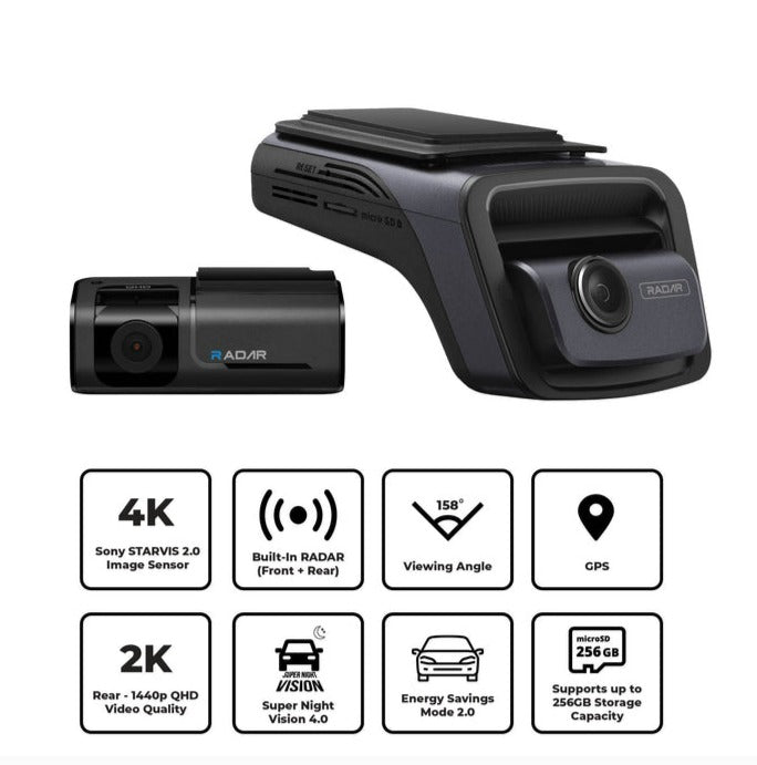 Thinkware U3000 4K UHD Dual-Channel Dash Cam