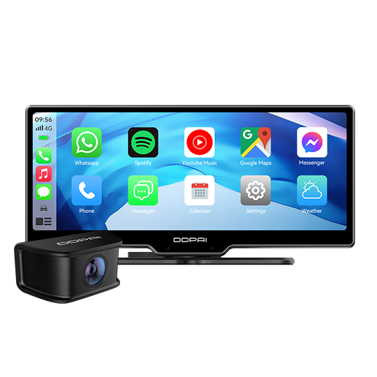 DDPAI M5S Car Stereo Dash Cam with Wireless Apple Carplay and Android Auto