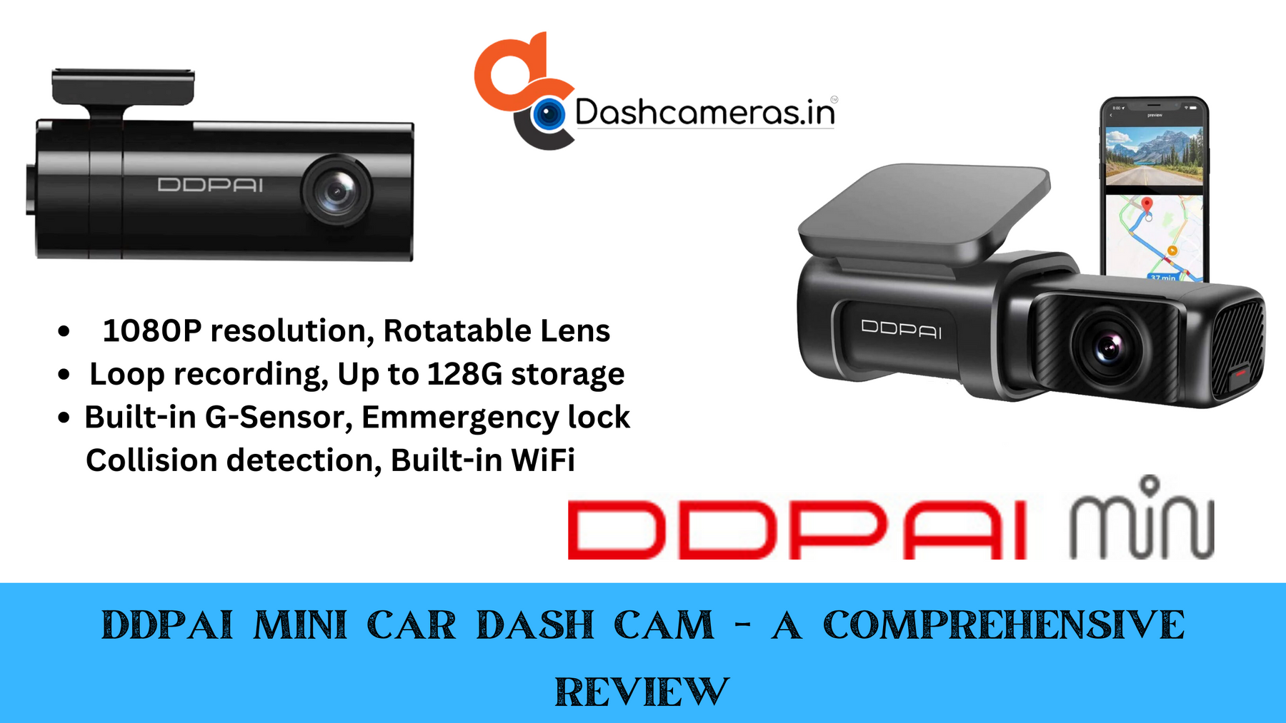 thumbnail image 2 of DDPai Mini 5 Dash Cam – 4K WiFi, 64GB, GPS, 24hr Parking Mode, Sony Sensor 2 of 2
