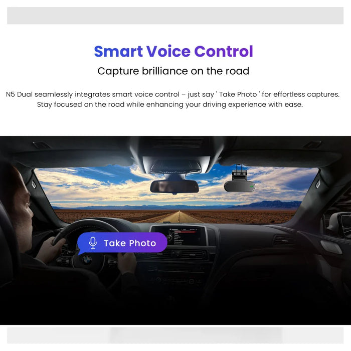 DDPAI N5 Dual Front and Rear 4K Ultra HD Resolution Dash Camera.