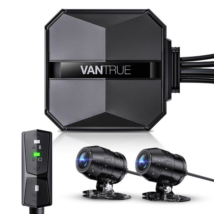 Vantrue F1 Motorcycle 4K Front and Rear Dash Cam