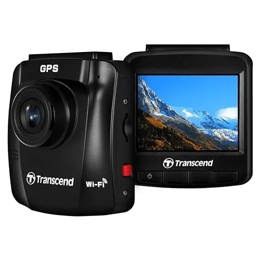 Transcend DrivePro 250 Dash Camera for Car | Dashcam for Cars | Car Dash Camera |2K QHD 1440P| Sony STARVIS™ | WiFi | GPS | Build-in Battery&Display