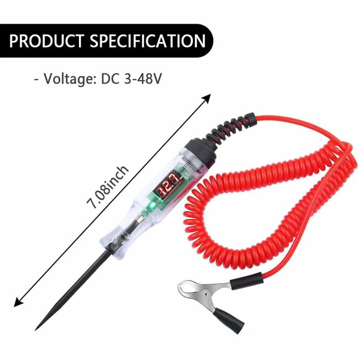 3v-48v/3v-90v Digital Display Automotive Circuit Tester Automotive Diagnostic Power Probe test Pen Automotive Circuit test Pen