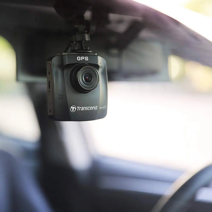Transcend DrivePro 250 Dash Camera for Car | Dashcam for Cars | Car Dash Camera |2K QHD 1440P| Sony STARVIS™ | WiFi | GPS | Build-in Battery&Display