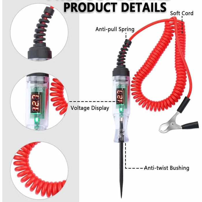 3v-48v/3v-90v Digital Display Automotive Circuit Tester Automotive Diagnostic Power Probe test Pen Automotive Circuit test Pen