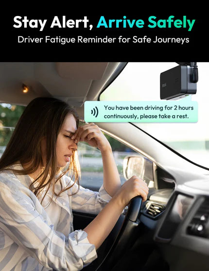 Botslab HK50 Wi-Fi Dash Cam – 1620p Smart In-Car Camera with 150° Wide Angle & Night Vision