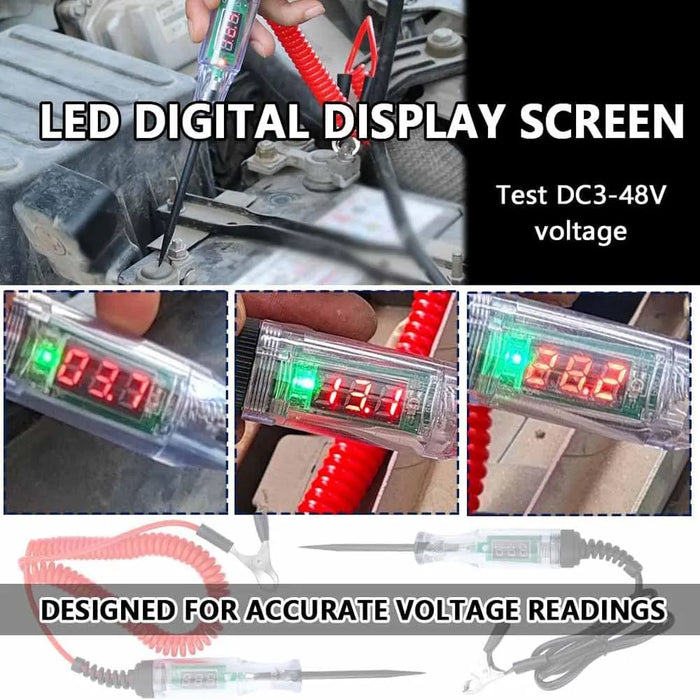 3v-48v/3v-90v Digital Display Automotive Circuit Tester Automotive Diagnostic Power Probe test Pen Automotive Circuit test Pen