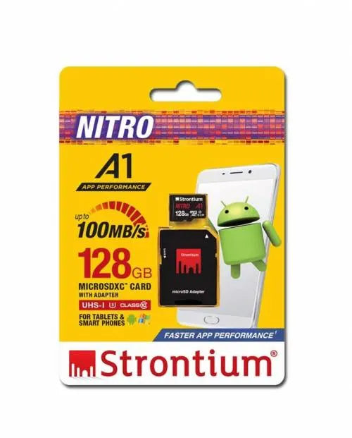 Strontium Nitro  Micro SD Memory Card for Dash Cameras 128GB