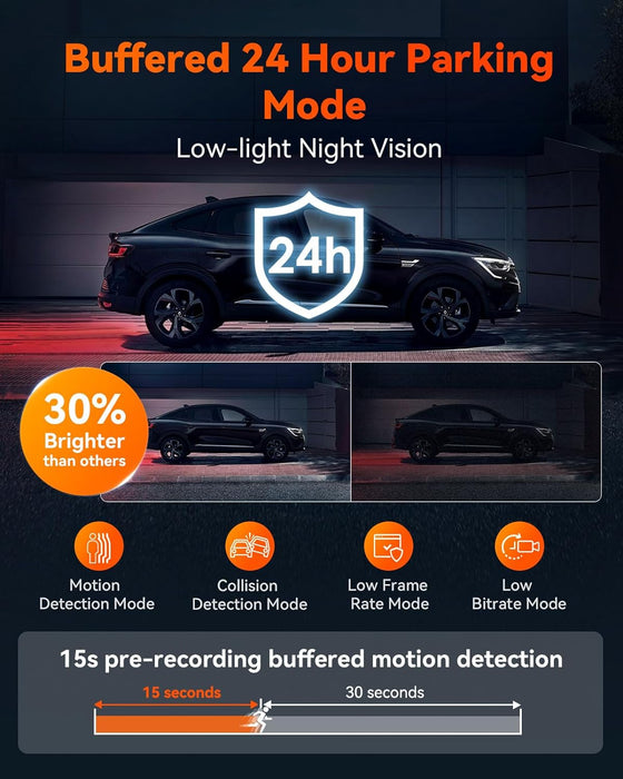 Vantrue S1 Pro Dual Dash Cam STARVIS 2 HDR Night Vision