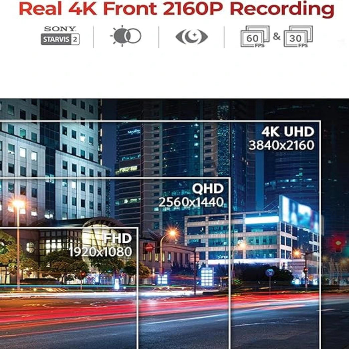 Thinkware U3000 Pro front 4K UHD, Rear 2K Dual Channel Sony Starvis 2 Dual Radar Premium Dash Cam