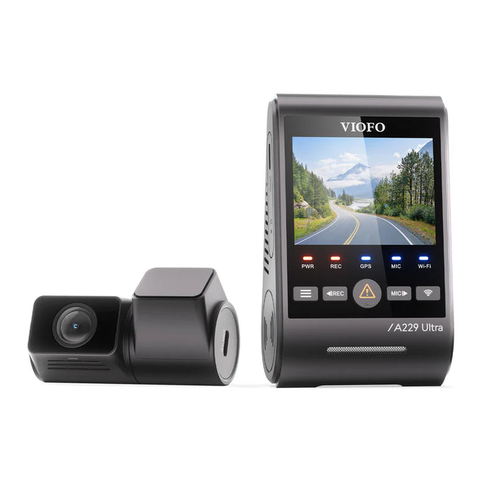 VIOFO A229 Ultra 2CH 4K Front+4K Rear Dashcam with Dual Sony STARVIS 2 Sensors, 2-Channel 4K HDR, Ultra Fast 5GHz Wi-Fi & Precise GPS, Smart Voice Control