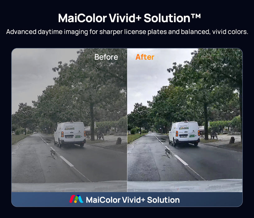 70mai Dash Cam 4K M800 with Built-In eMMC 128GB, Dual Sony STARVIS 2, HDR Recording & Compact Design