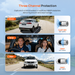 T400 3-Kanal-Dashcam: Front-, Innenraum- und Heckkamera im kombinierten System