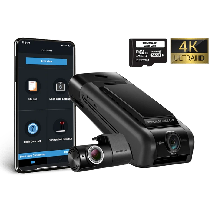 Thinkware U1000 PLUS 4K UHD Dual Channel Cloud Dash Cam