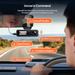 T400 Dashcam mit Sprachsteuerung: Audioaufnahme und Video- oder Foto-Befehle