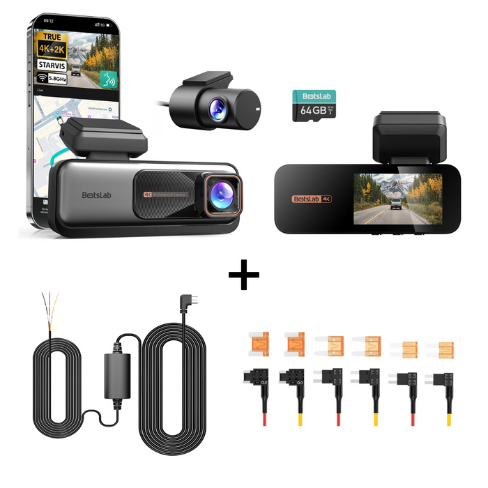 Botslab G980H Pro Dual Front 4K Rear 2K Dash Cam