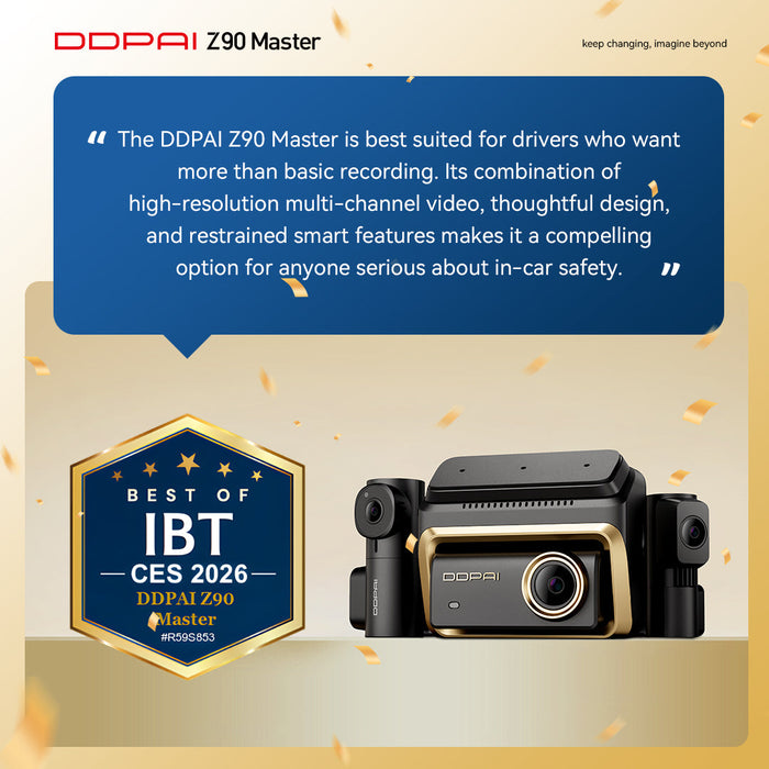 DDPAI Z90 Master Dashcam 2CH/3CH 4G Connectivity Hardwire Kit
