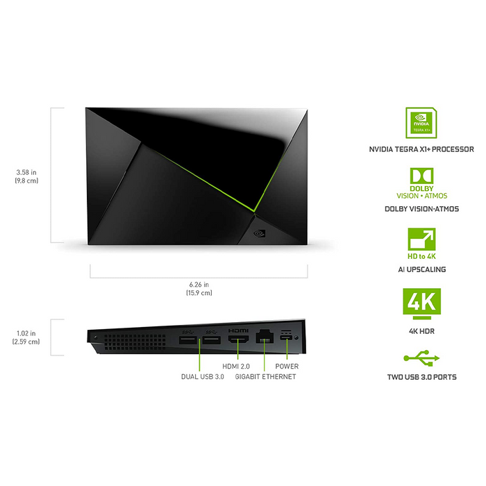 NVIDIA Shield TV Pro 4K HDR Media Streamer Dolby Vision Atmos