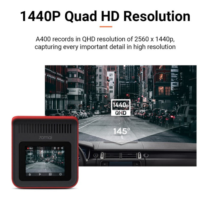 70Mai Dash Camera A400 | Dash Cam A400 | Dashcameras.in